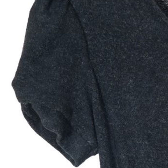 Habitual Girl Hacci Gray Heathered Super Soft Knot Front Jumpsuit / Size 12 - Picture 11 of 13